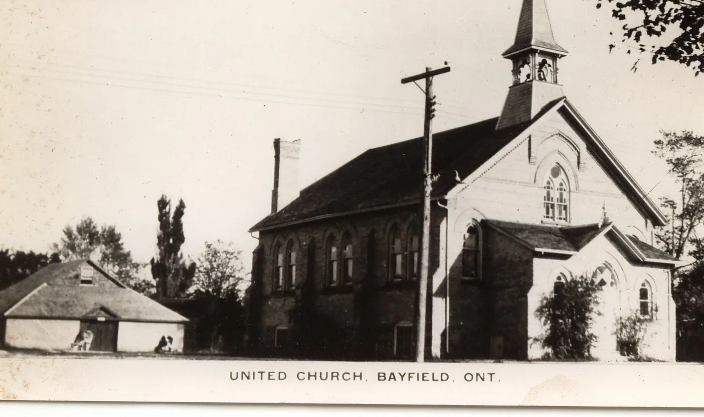 St. Andrew's United and Carriage House, circa 1940s.
