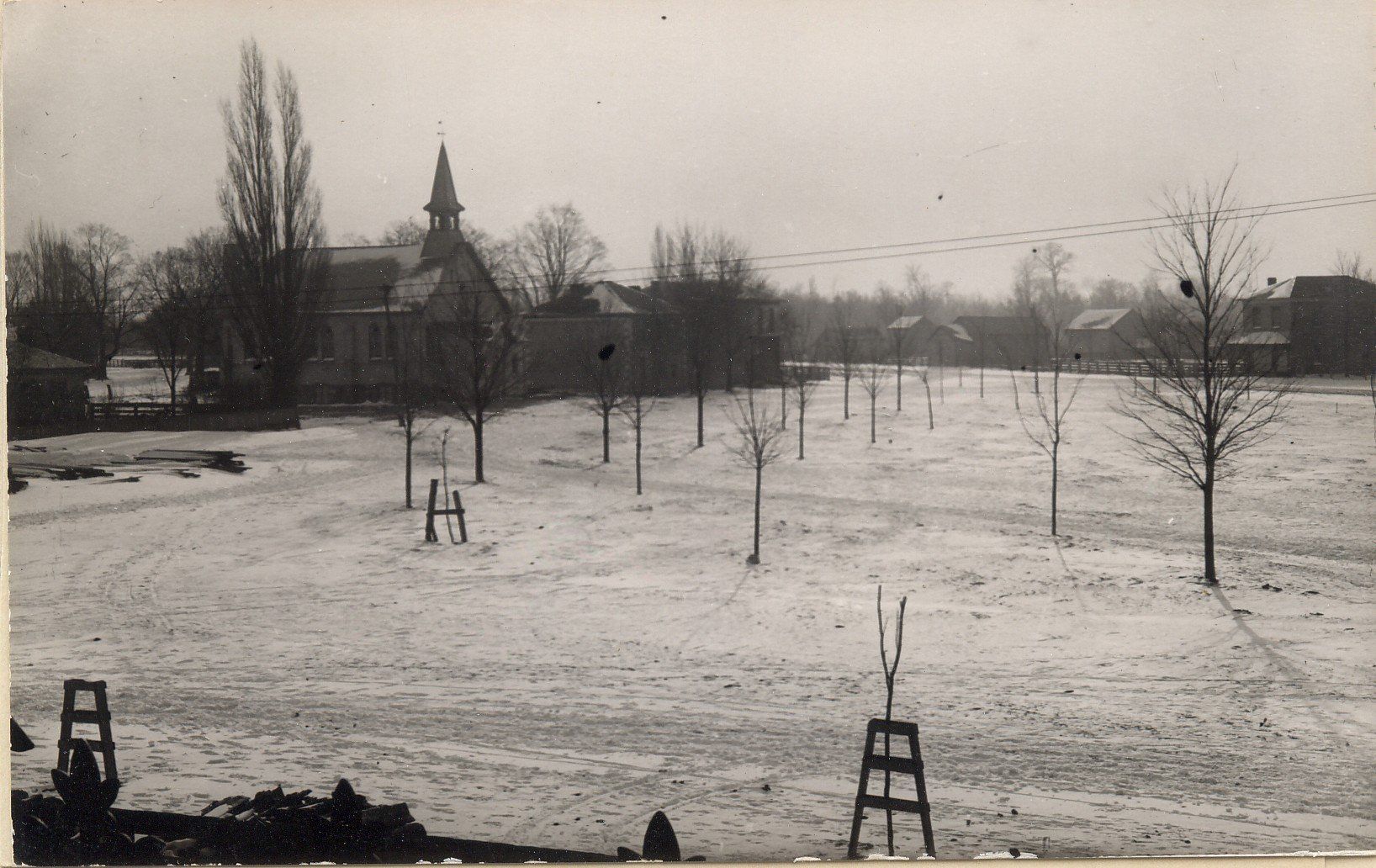 St. Andrew's Presbyterian Church and Clan Gregor Square, circa 1900.