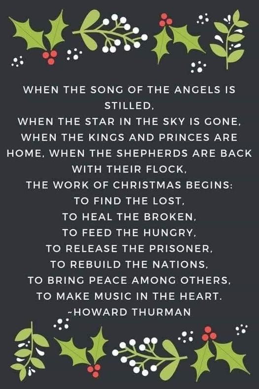 This is a poem for after Christmas.