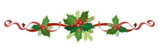 This is a photograph of a Christmas Garland.