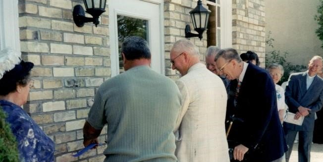 Image of ribbon cutting for new addition.