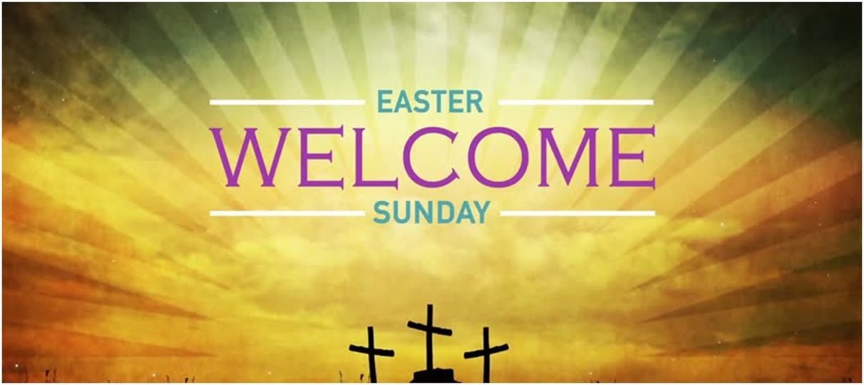 This is an image of an open tomb with the words Jesus is Risen Celebrate the Resurrection.