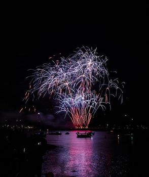 This is a photograph of fireworks.
