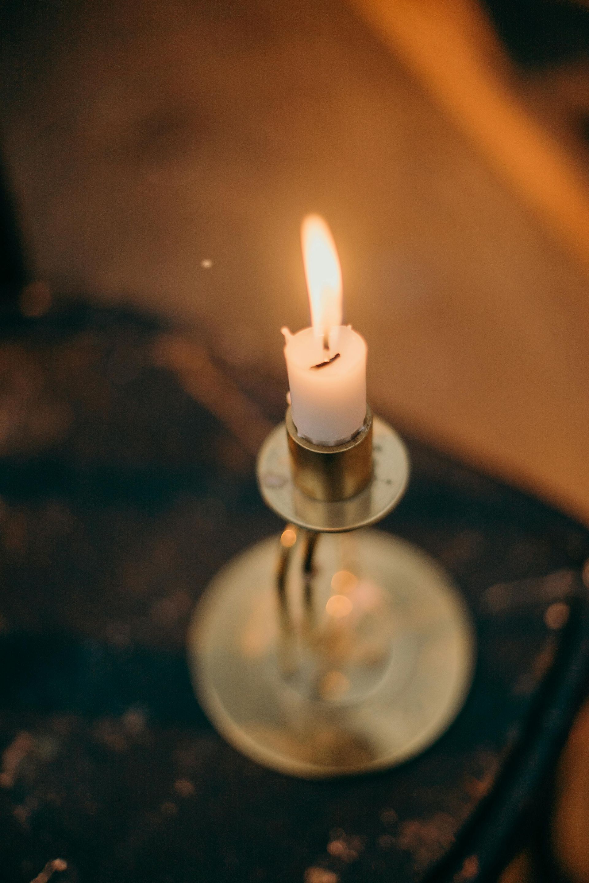 This is a photograph of a candle.