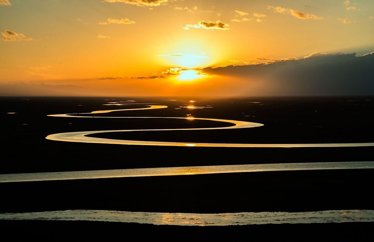 This is a photograph of a sunrise.