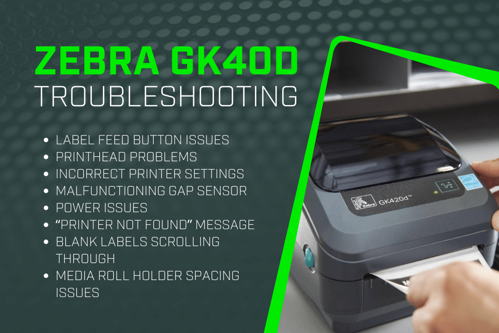 A person is using a zebra gk400 label printer