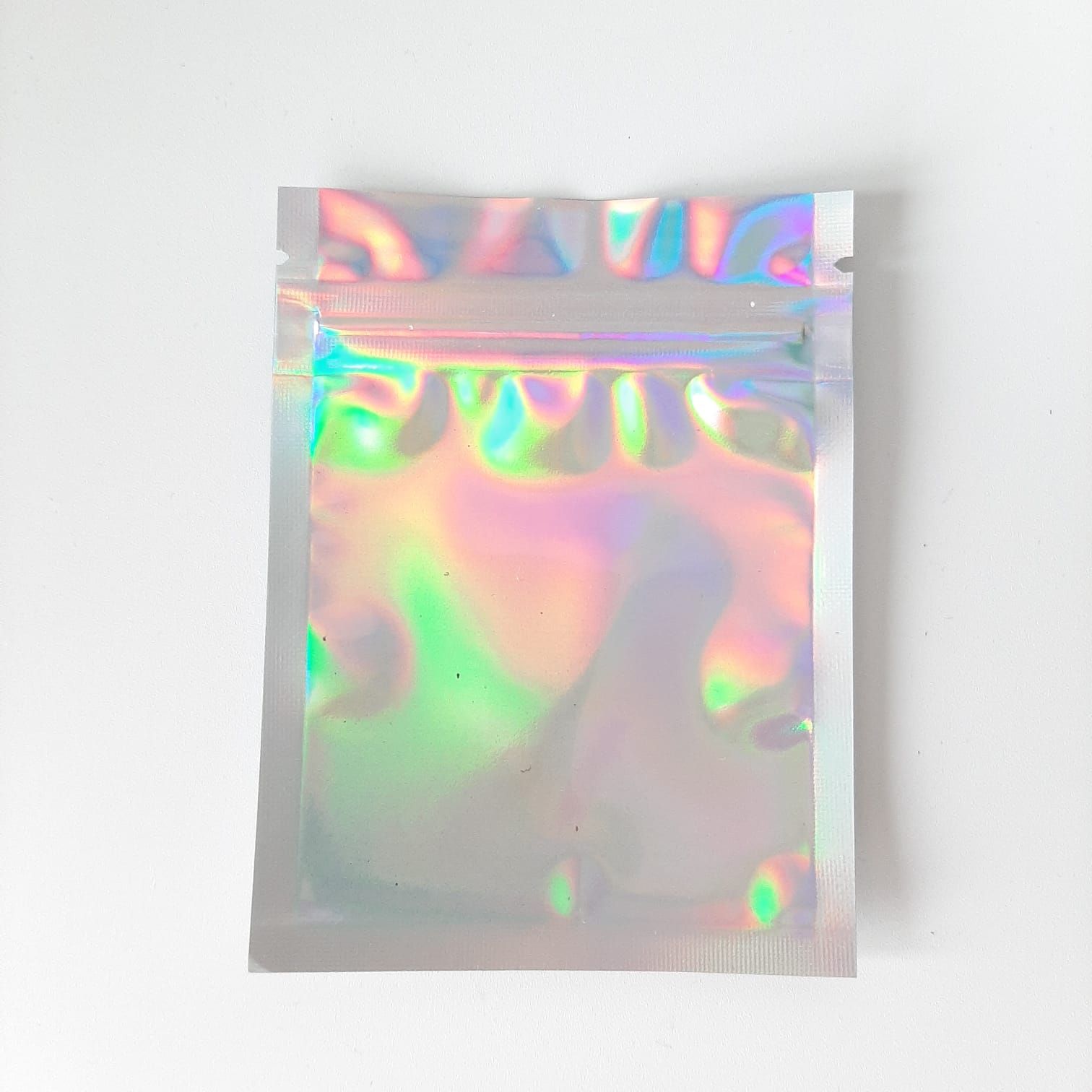 Holografisch zakje 7,5cm x 10cm (set van 5 stuks)