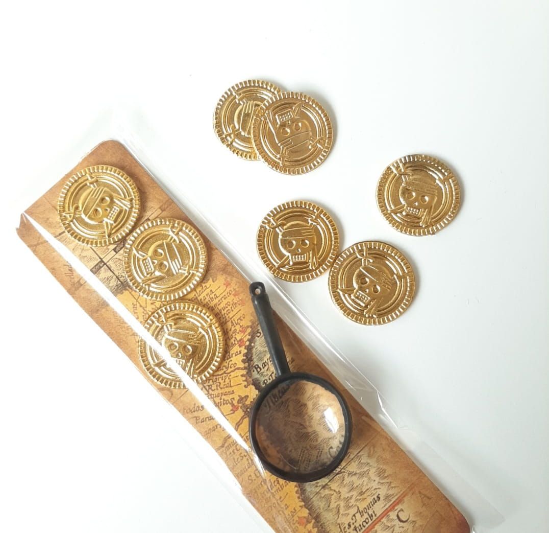 Piratenmunten (set van 5 stuks)