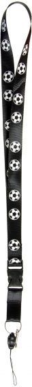 Keycord zwart voetbal
