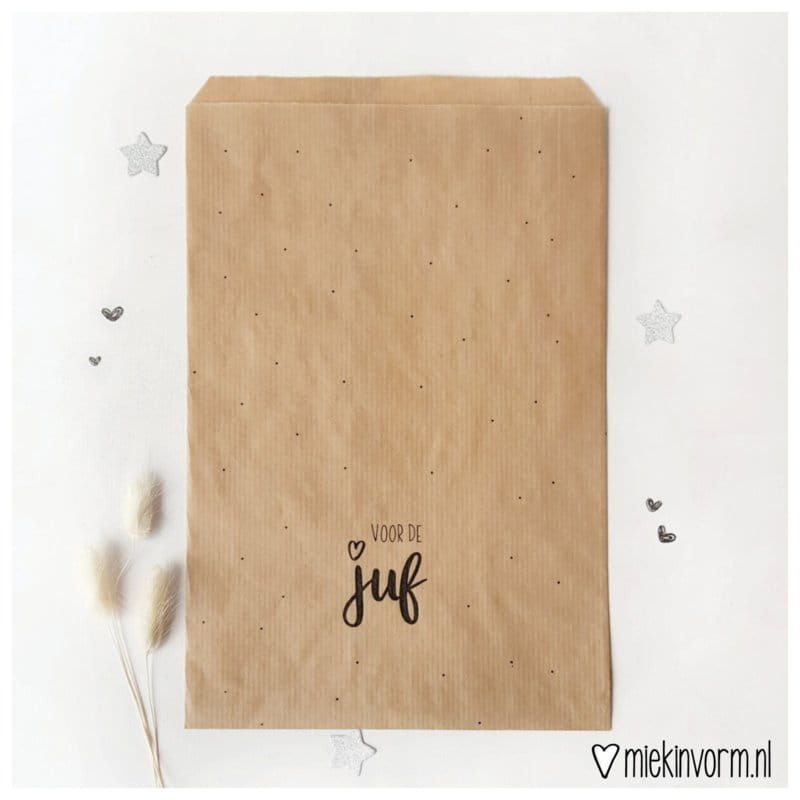 Kadozakje voor de Juf (set van 2 stuks)