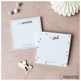 Post it notes voor de Juf