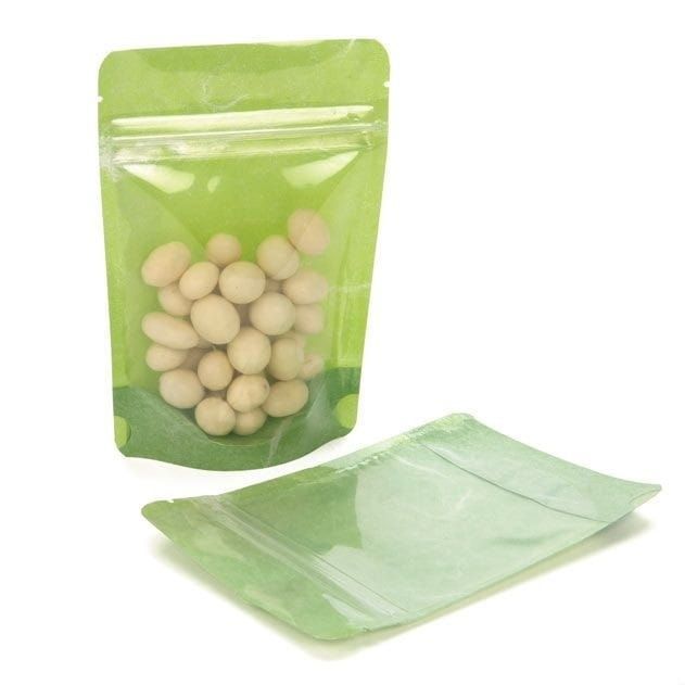 Stazakje Rijstpapier Groen klein (set van 5 stuks)