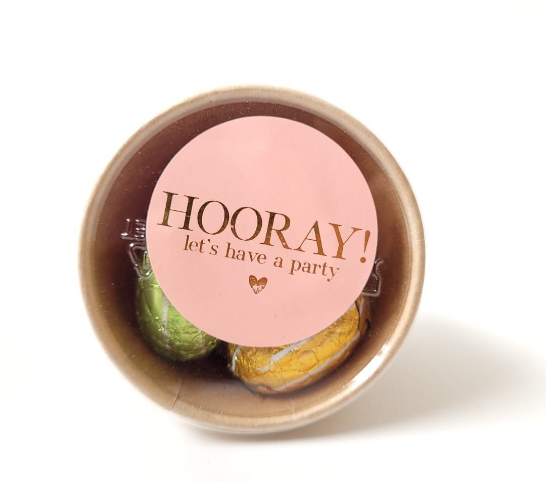 Sticker Hooray (set van 5 stuks)