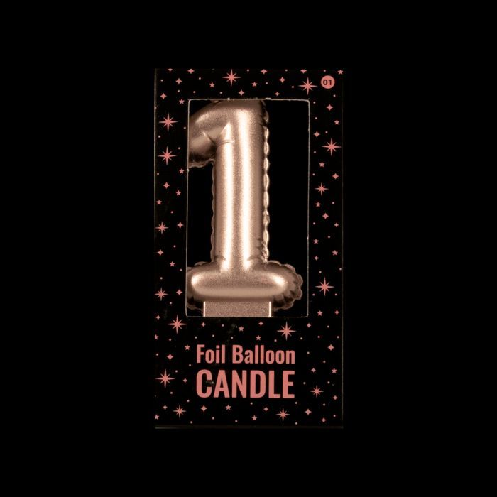 Foil Balloon Candle Cijfer 1