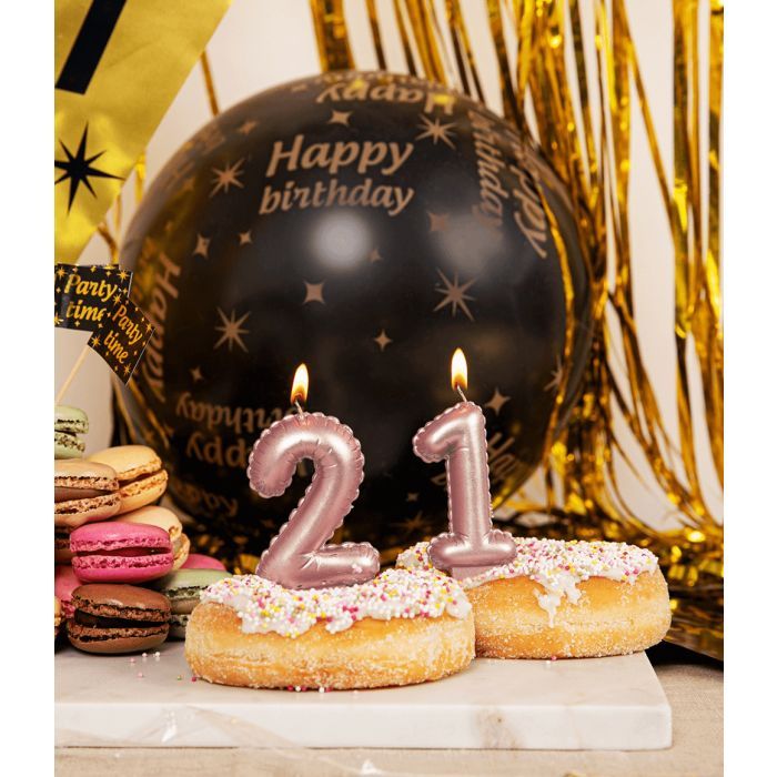Foil Balloon Candle Cijfer 2