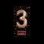 Foil Balloon Candle Cijfer 3