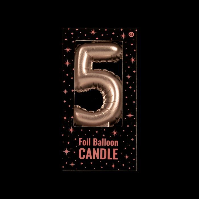 Foil Balloon Candle Cijfer 5