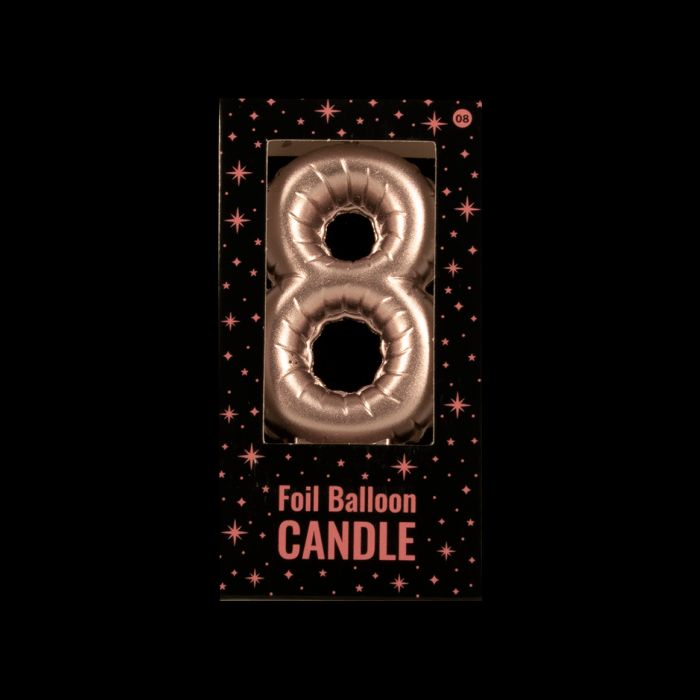 Foil Balloon Candle Cijfer 8