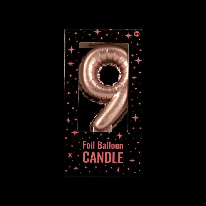Foil Balloon Candle Cijfer 9