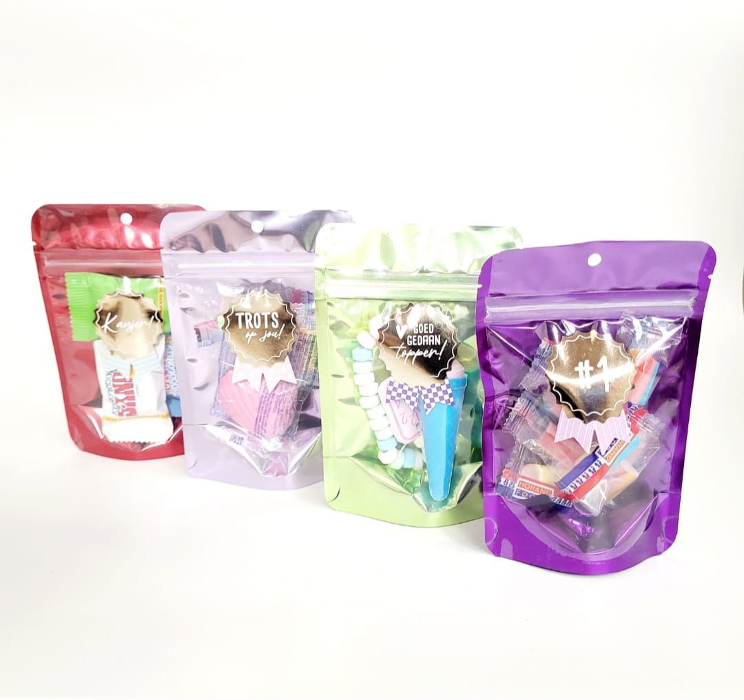 Stickers Medaille -Goed gedaan topper (set van 4 stuks)