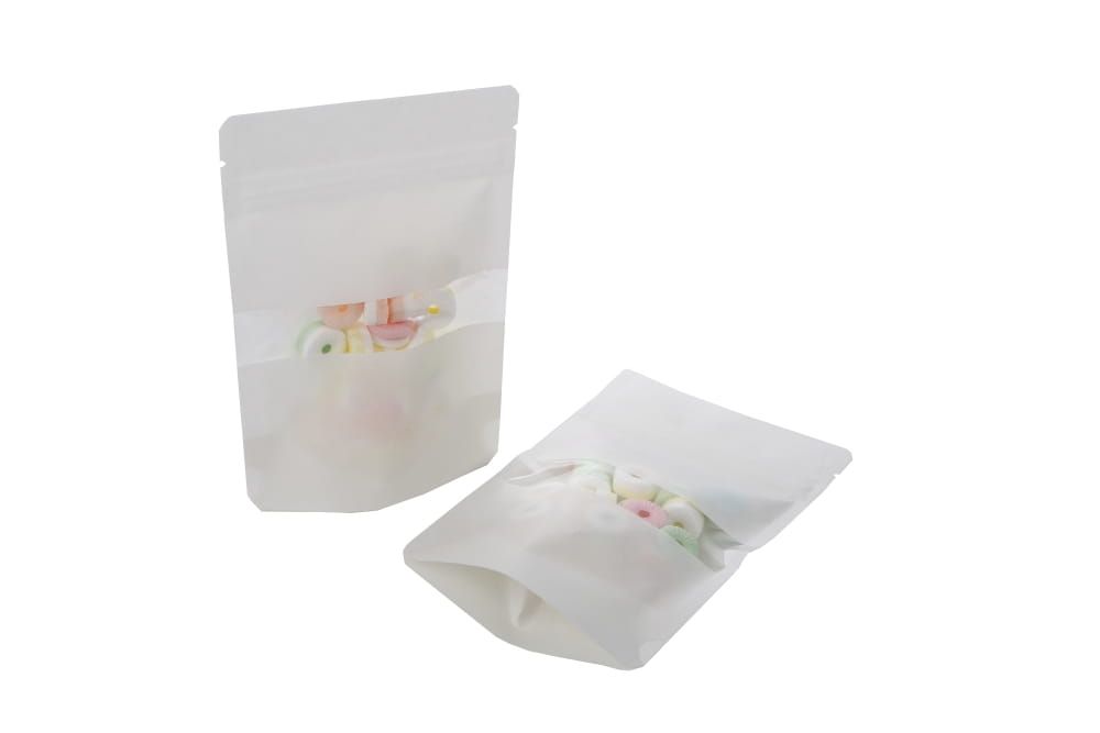 Stazakje Wit Kraft ( set van 2 stuks)
