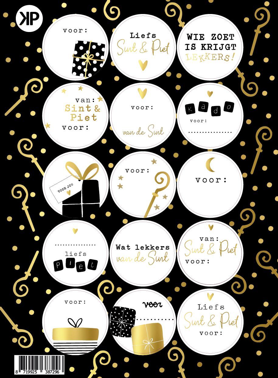 Stickervel Sinterklaas