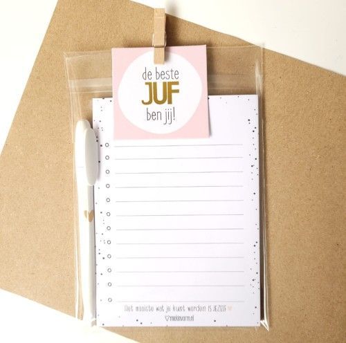 Witte Pen met gouden hartje