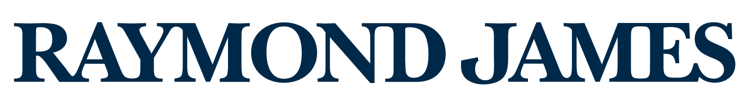 Raymond James logo in navy blue text.