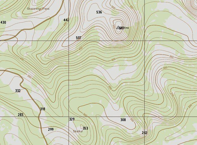 contour map