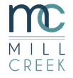 A logo for mill creek is shown on a white background.