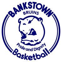 The logo for the bankstown bruins basketball team has a polar bear on it.