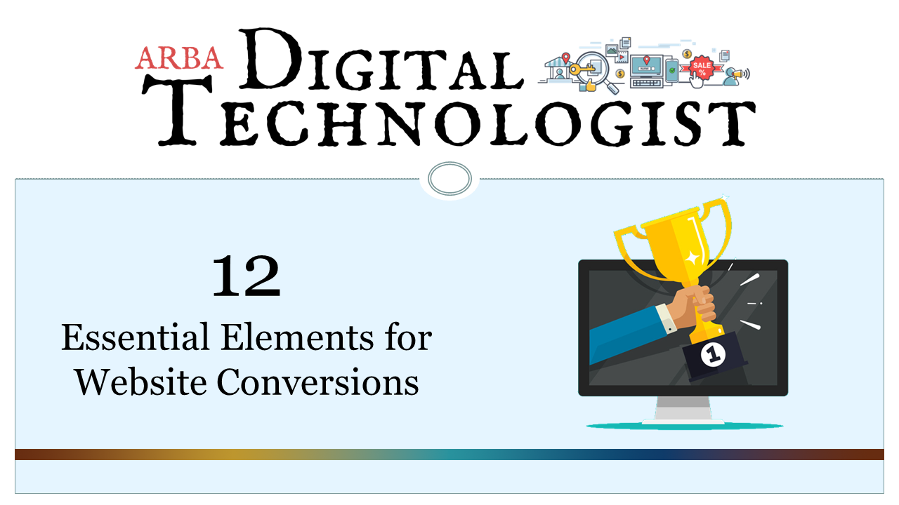 A poster for digital technologist shows a hand holding a trophy in front of a computer screen.