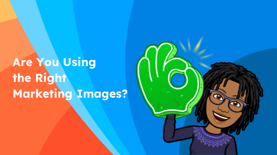 A cartoon woman is holding a green hand with an ok sign on it.