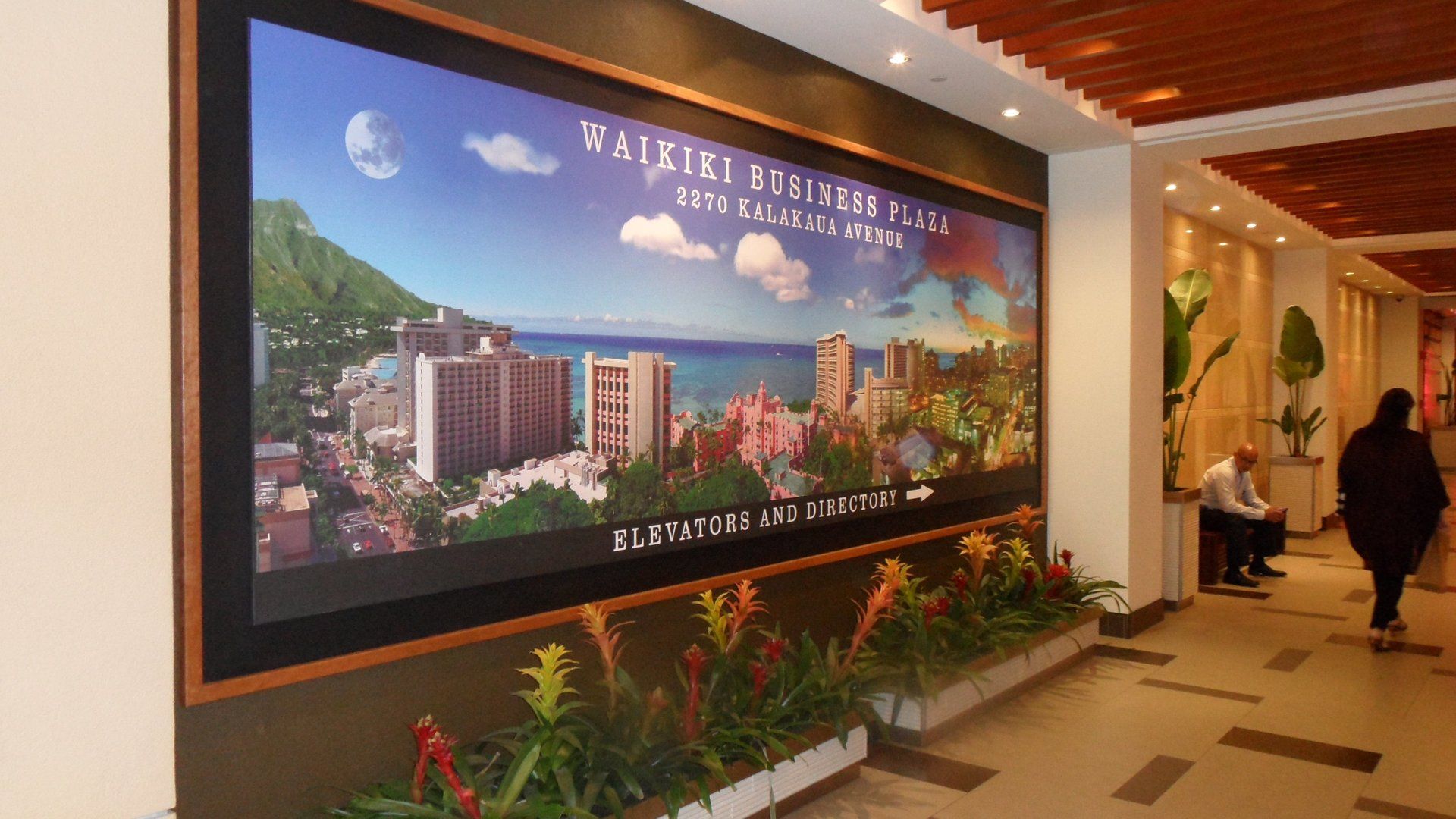Wakiki Business Center Large Canvas Print - Kapolei, HI - Pac Pro Hawaii