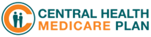 Central Health Medicare Plan logo with teal and orange text and two person icon