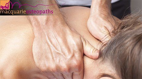 woman neck treatment at clinic macquarie osteopaths woman neck treatment at clinic