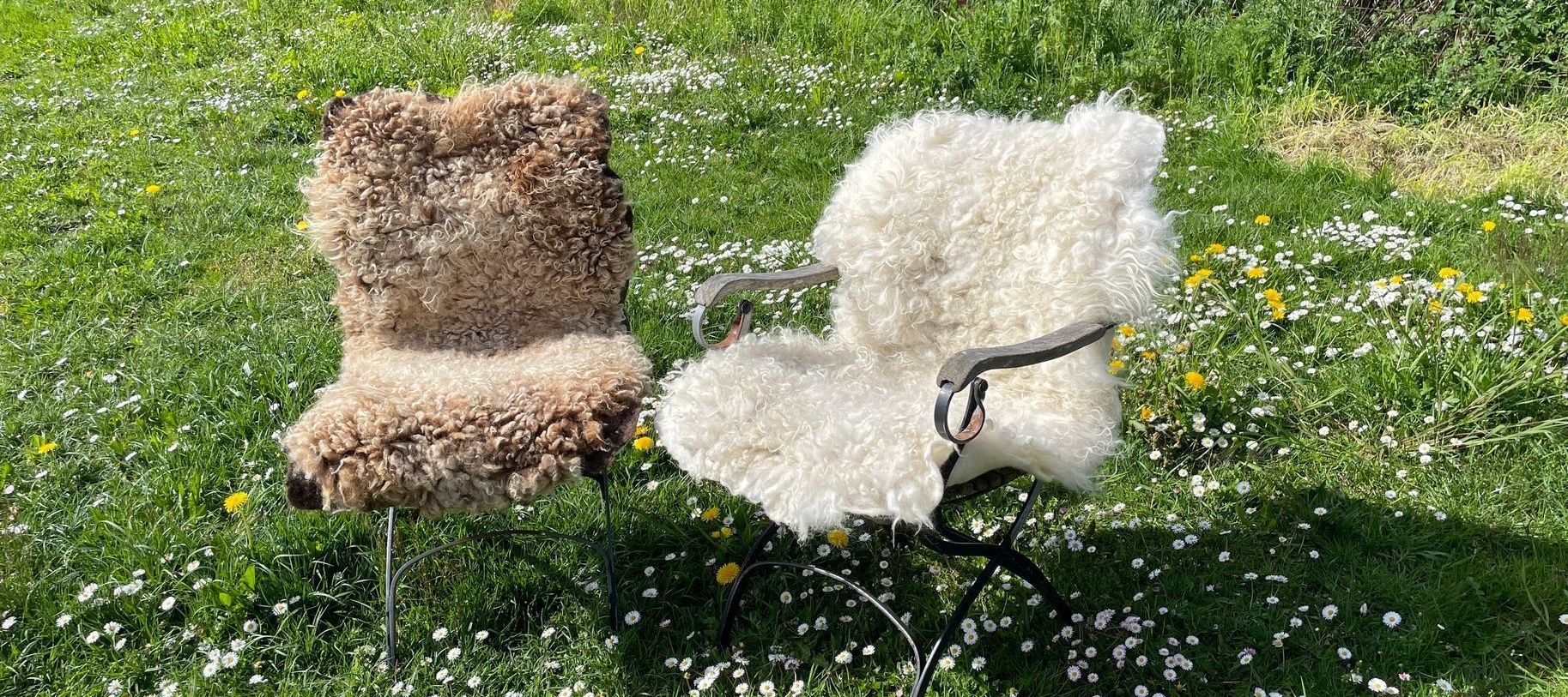 Gefilzte Felle für Stühle und Sofas