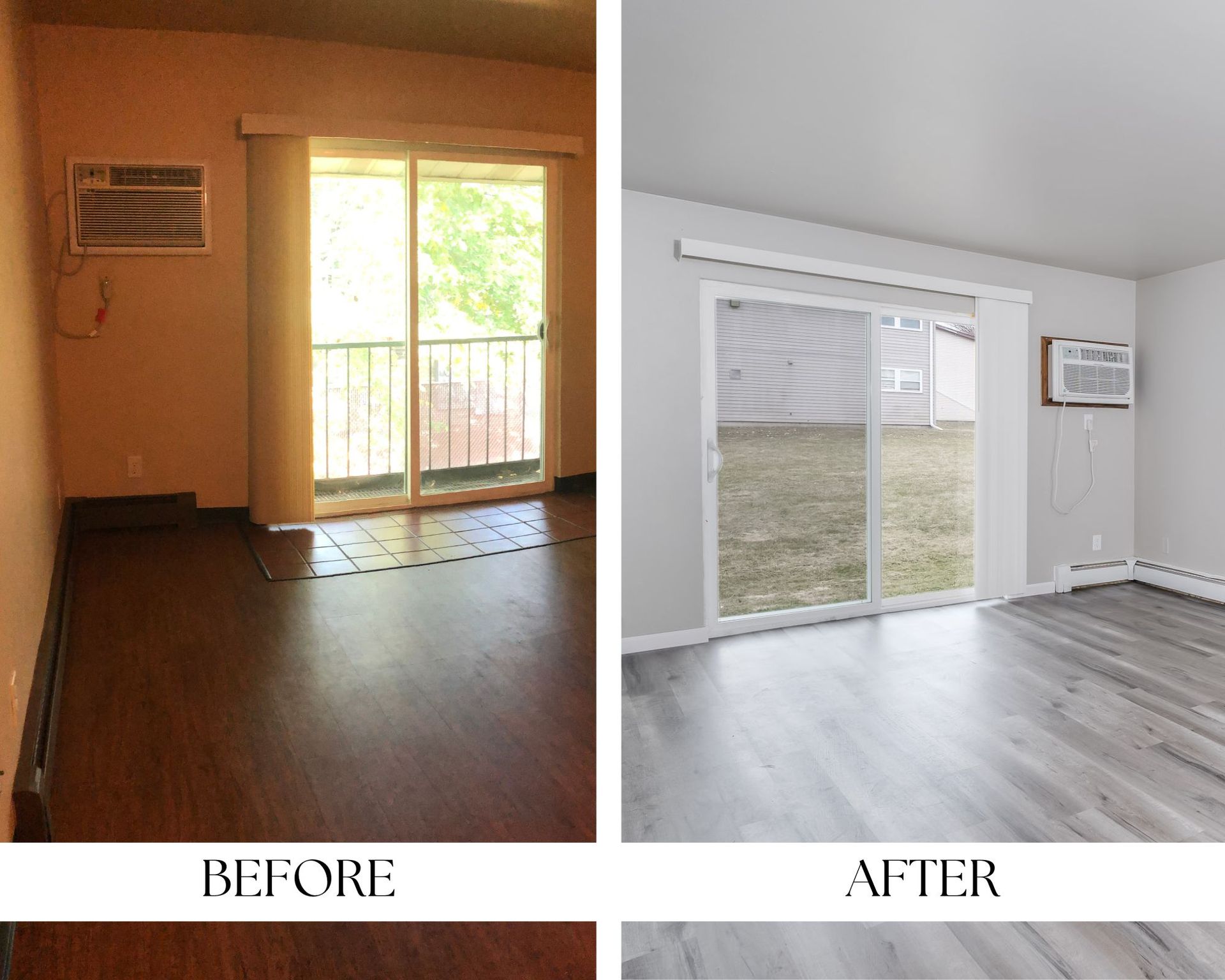 before after living room