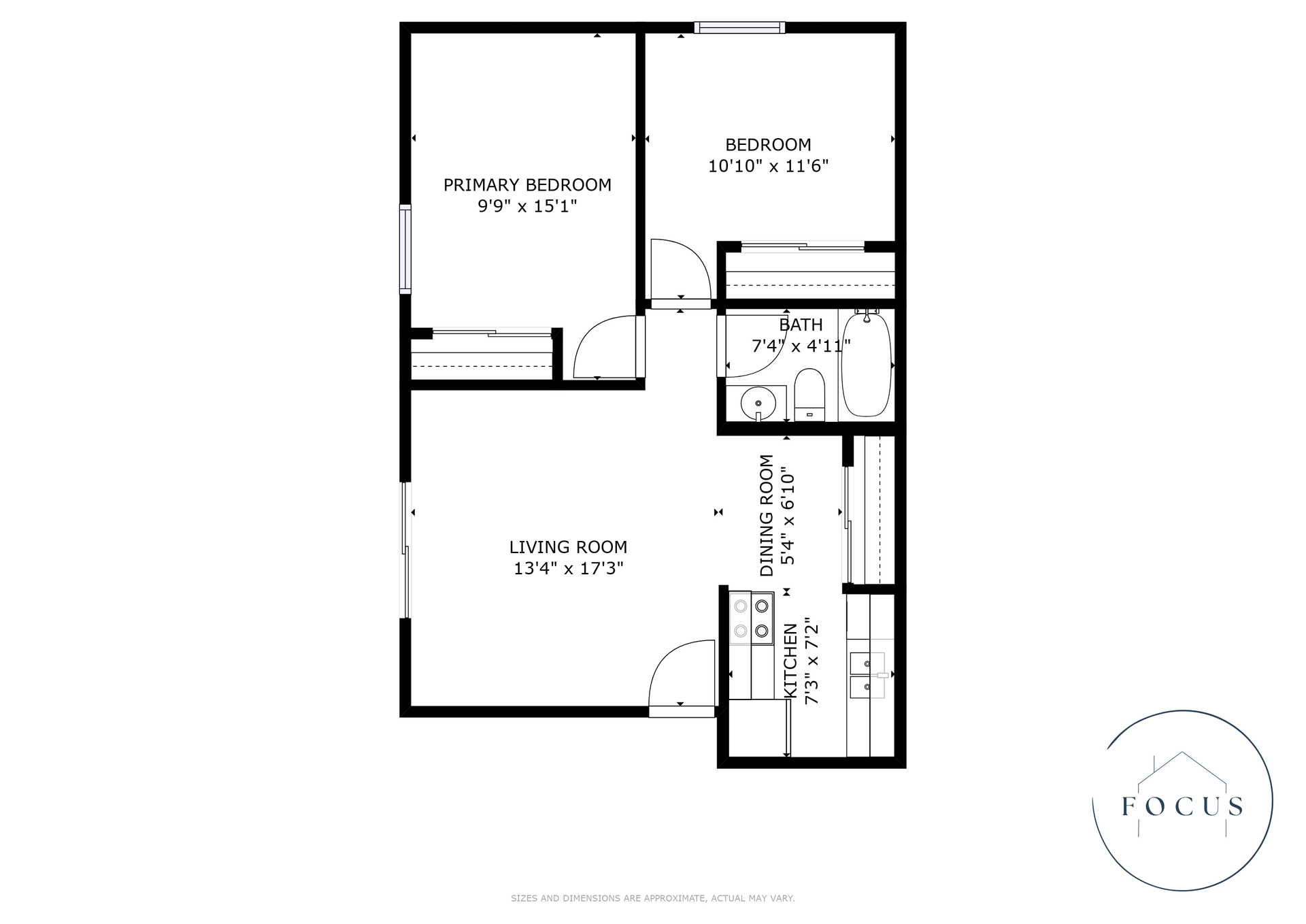 2 bed floorplan