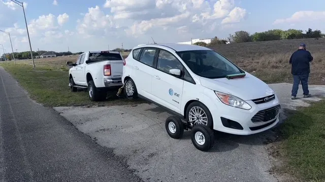Corey’s Towing LLC towing operation near Kissimmee highway