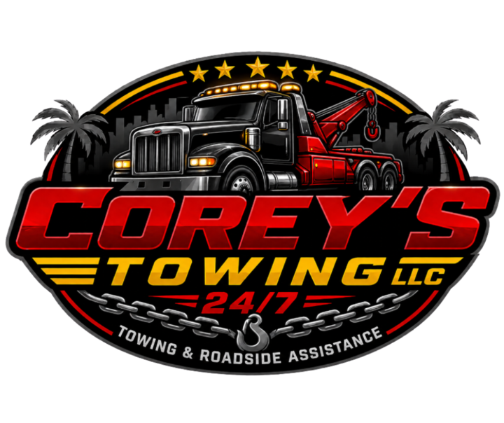Corey’s Towing LLC local towing experts serving Central Florida
