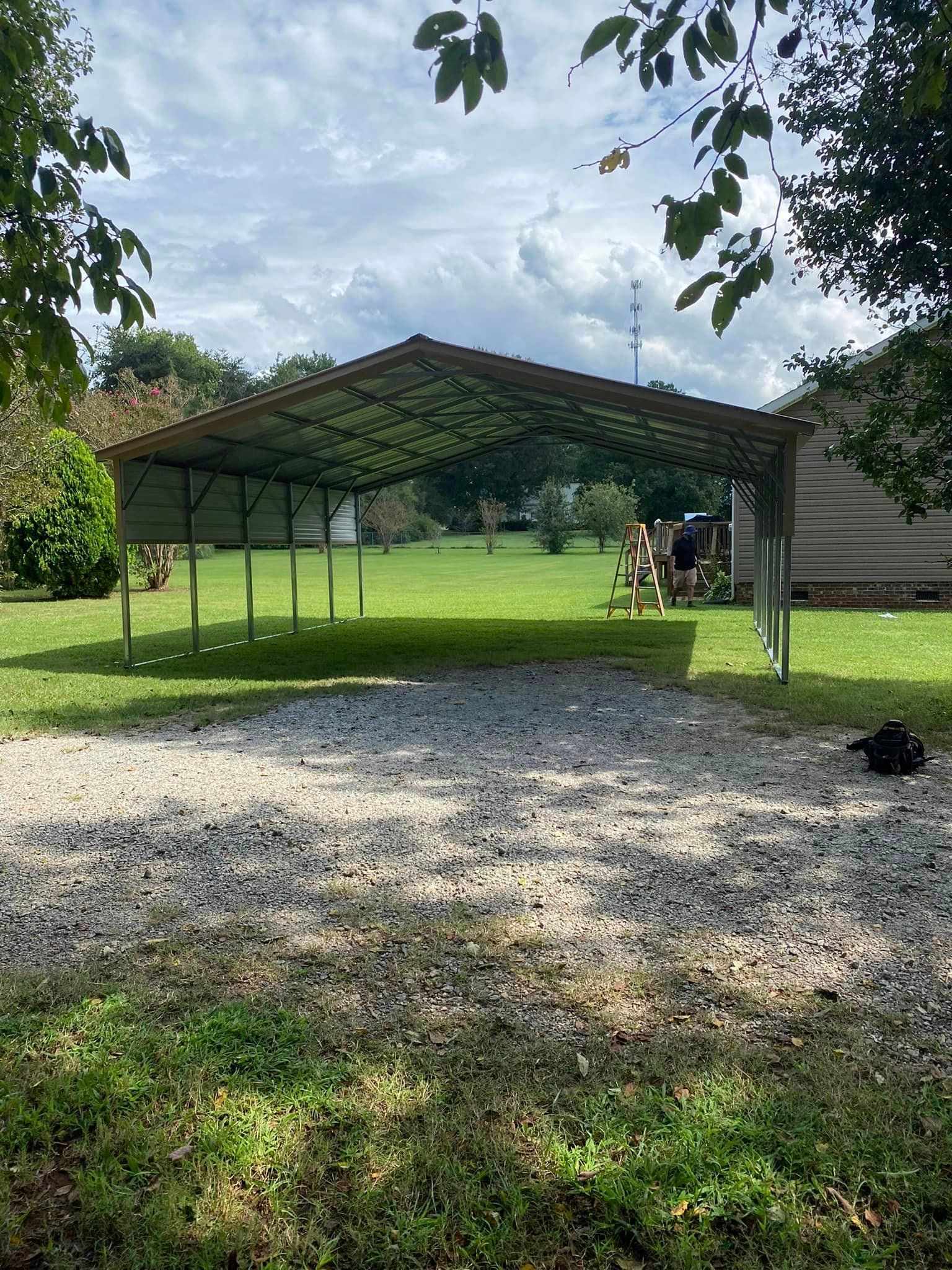 Open Carport — Asheboro, NC — NAC Metal Structures 