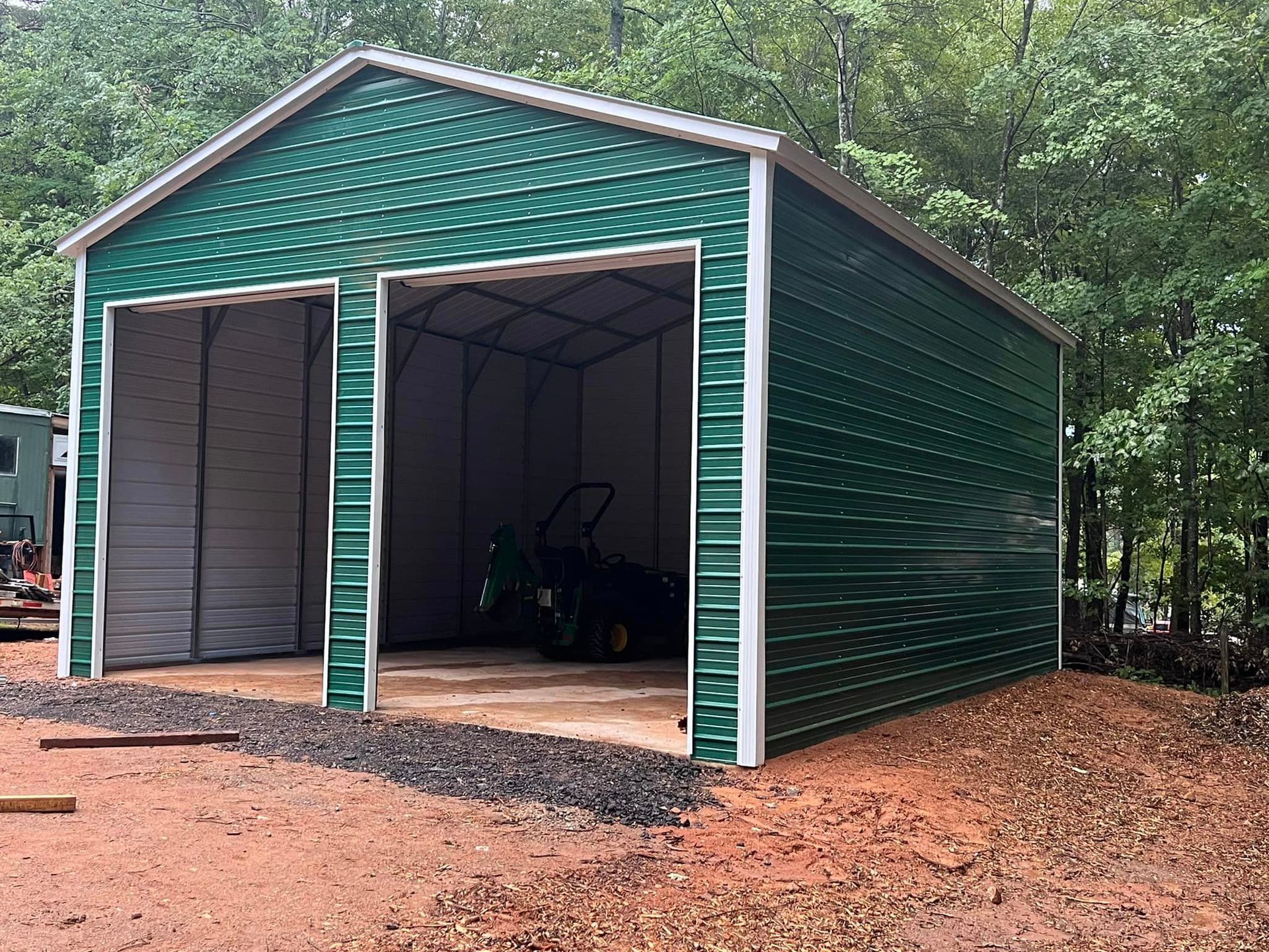 Green Shed — Asheboro, NC — NAC Metal Structures 