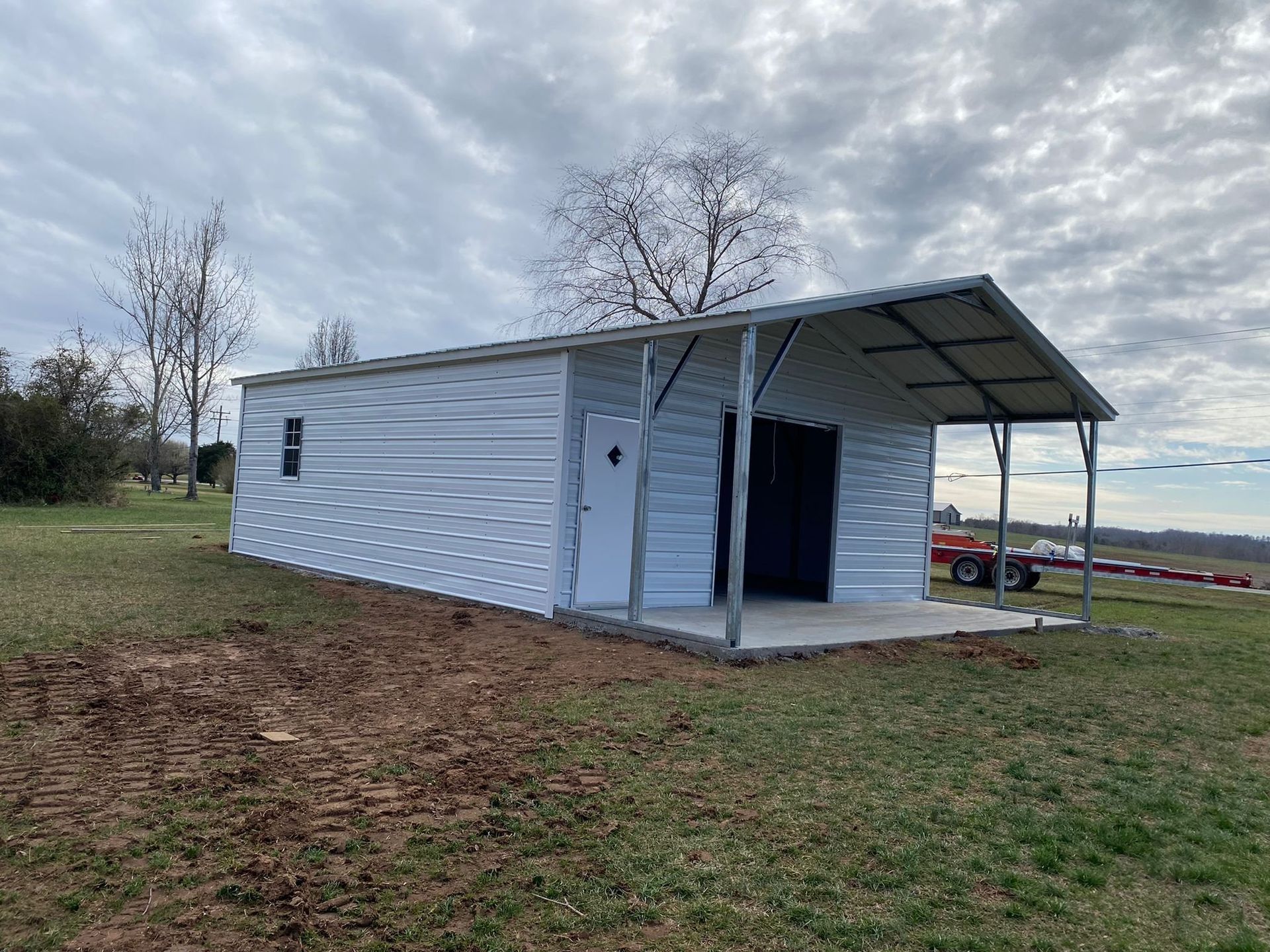 White Shed — Asheboro, NC — NAC Metal Structures 