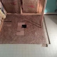 Ongoing renovation of a bathroom floor — Stroudsburg, PA — Preferred Carpentry LLC