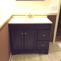 Newly renovated bathroom sink — Stroudsburg, PA — Preferred Carpentry LLC