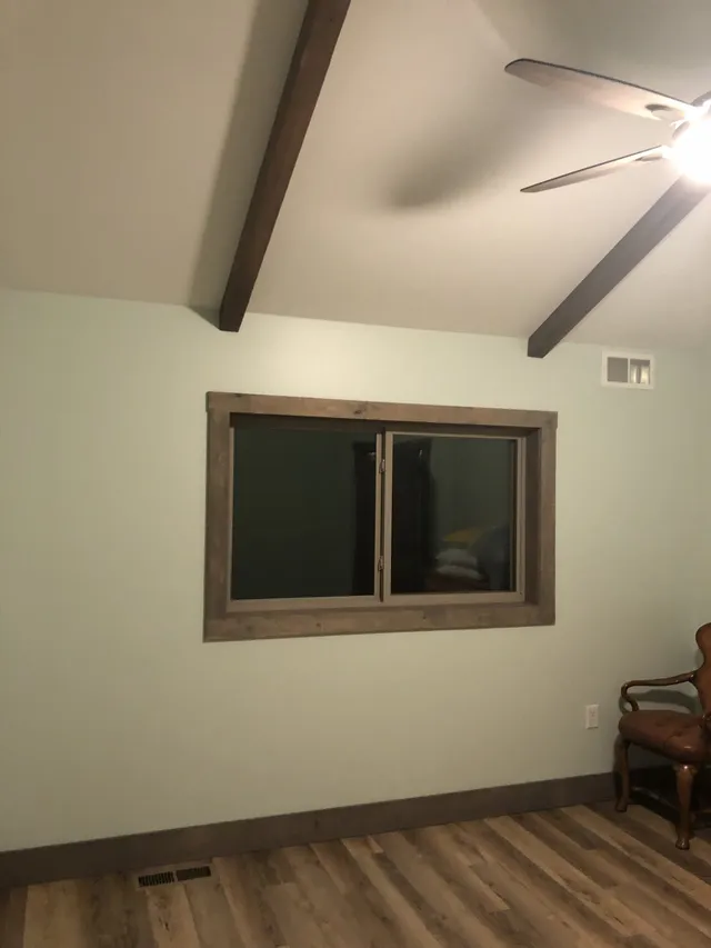 Before image of a window with wooden frame — Stroudsburg, PA — Preferred Carpentry LLC