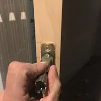 Installing door lock to a wooden door — Stroudsburg, PA — Preferred Carpentry LLC