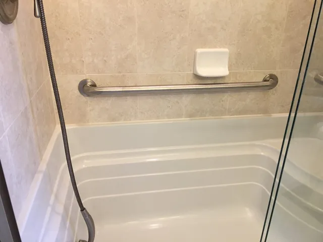 Shower room with grab bars — Stroudsburg, PA — Preferred Carpentry LLC