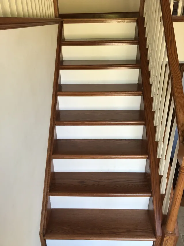 Stairs with hardwood steps — Stroudsburg, PA — Preferred Carpentry LLC